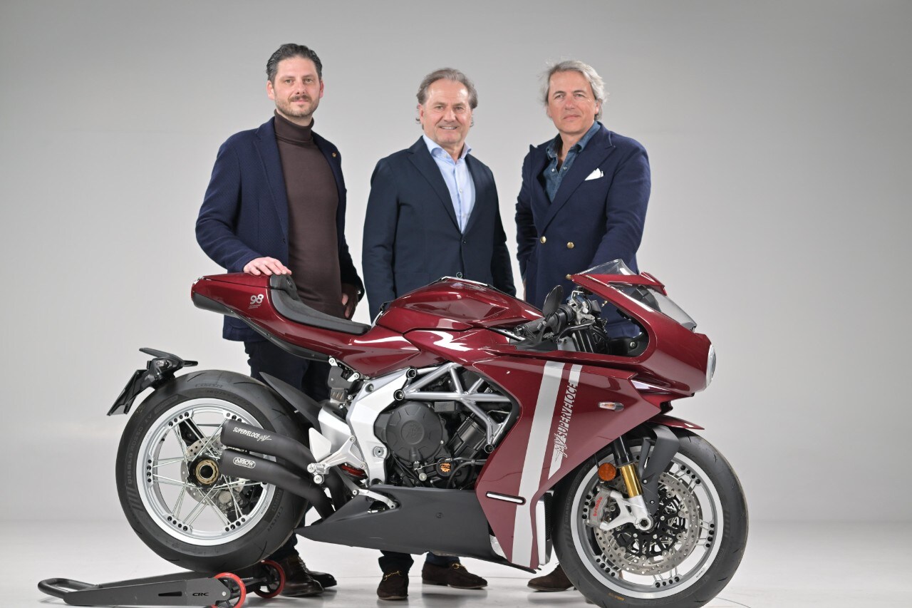 L'attuale board di MV Agusta: al centro l'attuale ceo Hubert Trunkenpolz